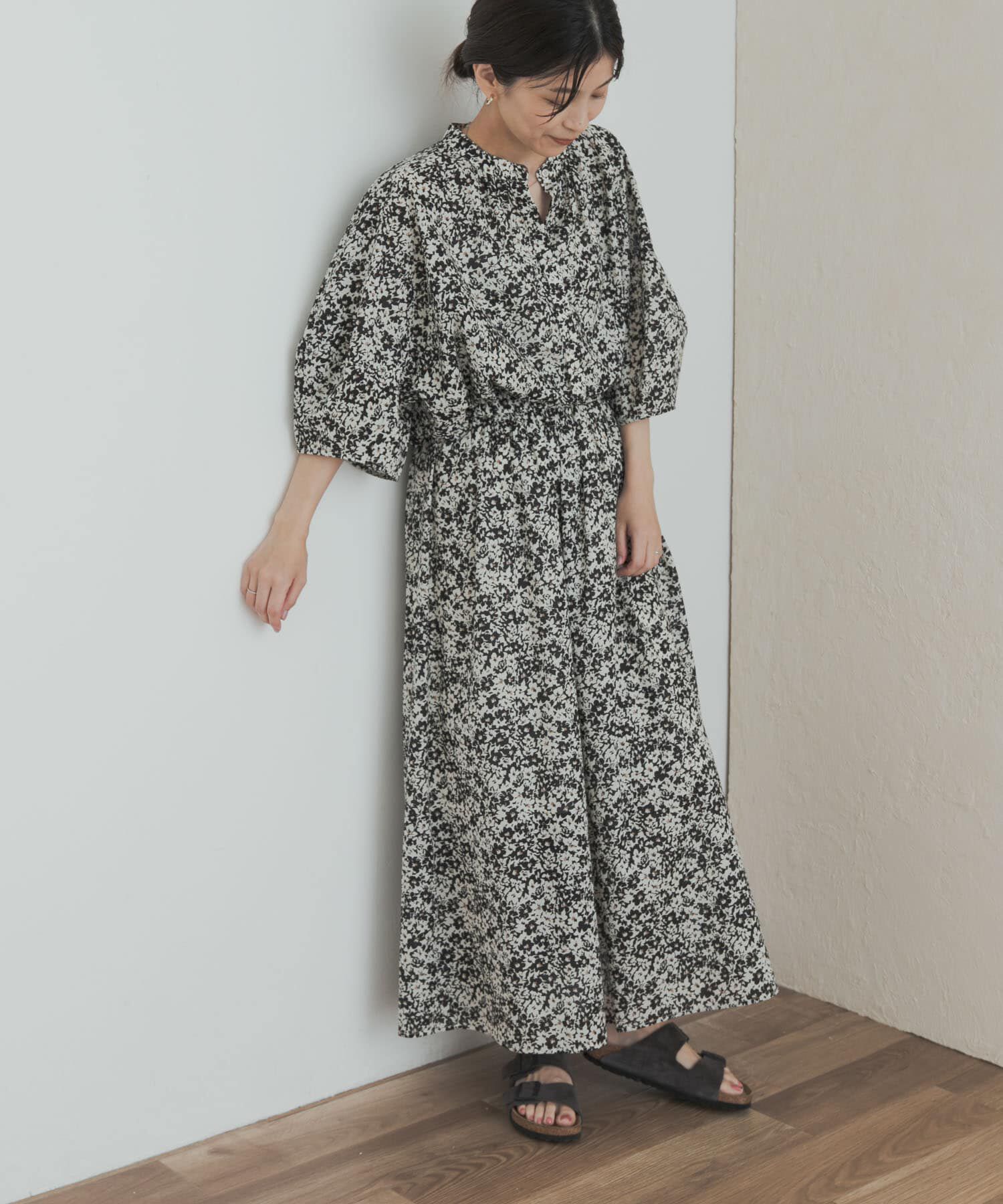 URBAN RESEARCH DOORS「フラワープリントギャザースカート」|スカート|