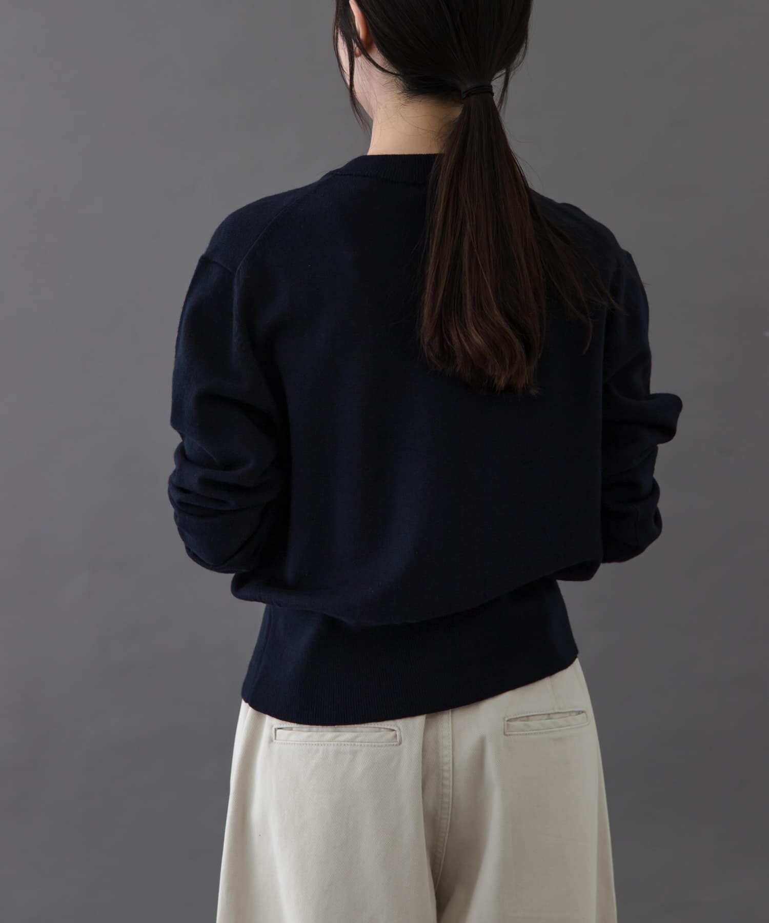 URBAN RESEARCH DOORS「FORK&SPOON　ミラージュクルーネックニットカーディガン」|カーディガン|