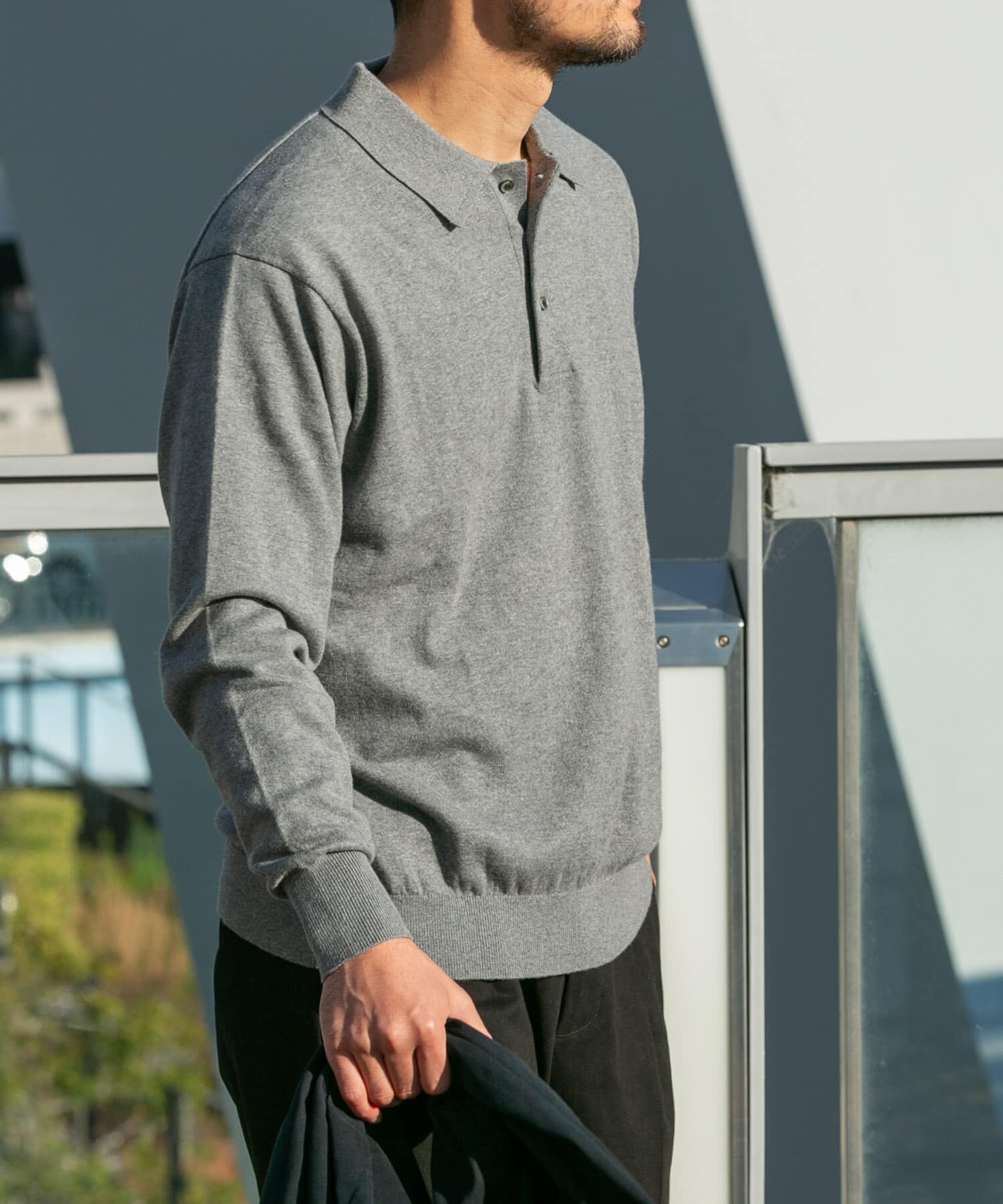 URBAN RESEARCH ROSSO「コットンカシミヤニットポロシャツ」|ニット・セーター|