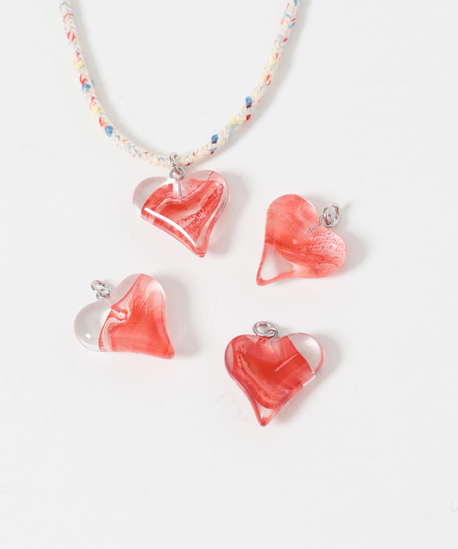 SMELLY「ハートモチーフコードネックレス」|ネックレス|