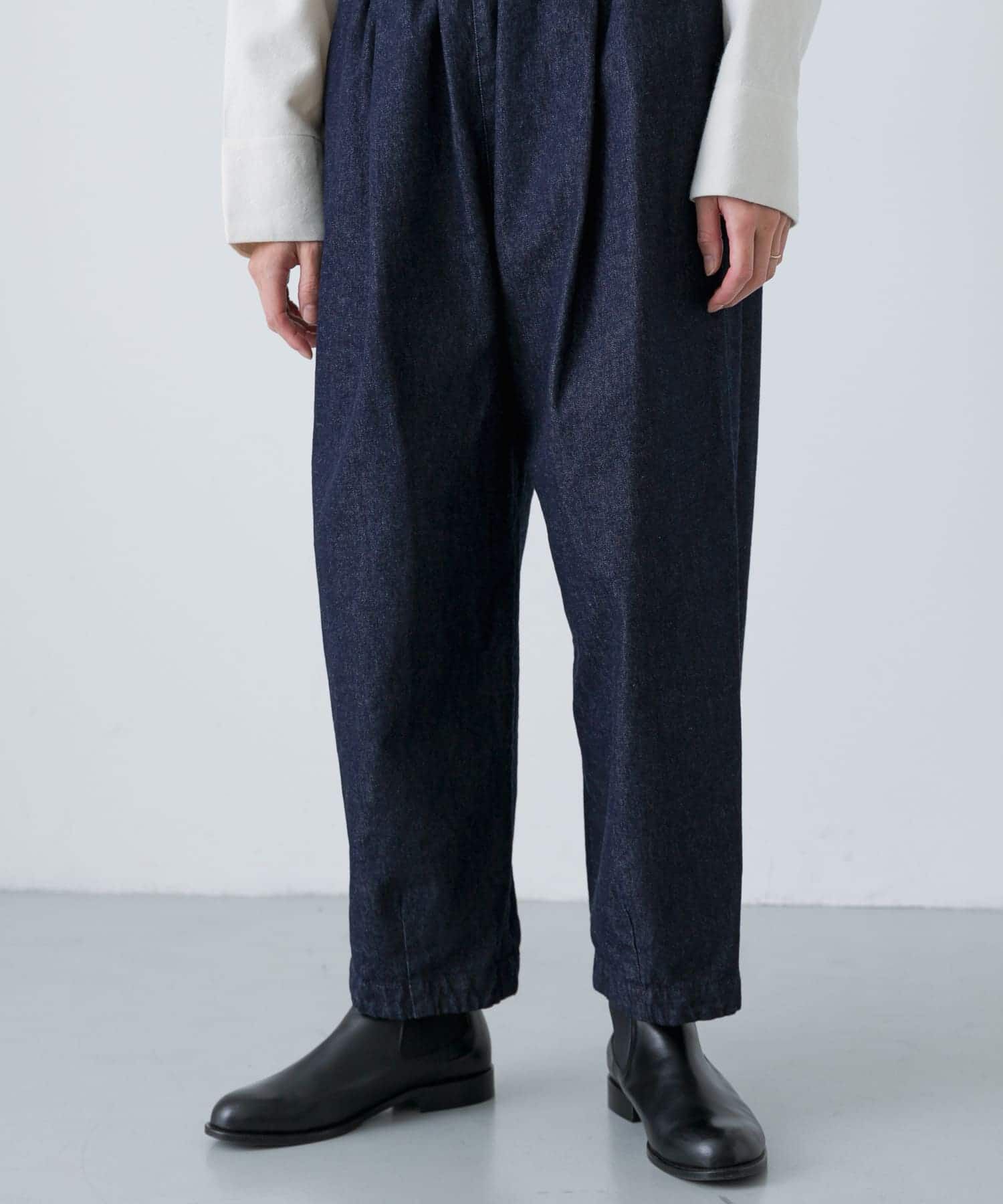 かぐれ「デニムクロップドパンツ」|デニム|