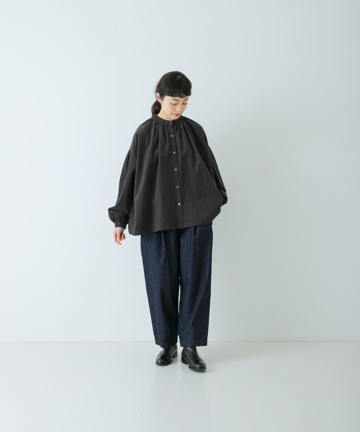 かぐれ「デニムクロップドパンツ」|デニム|