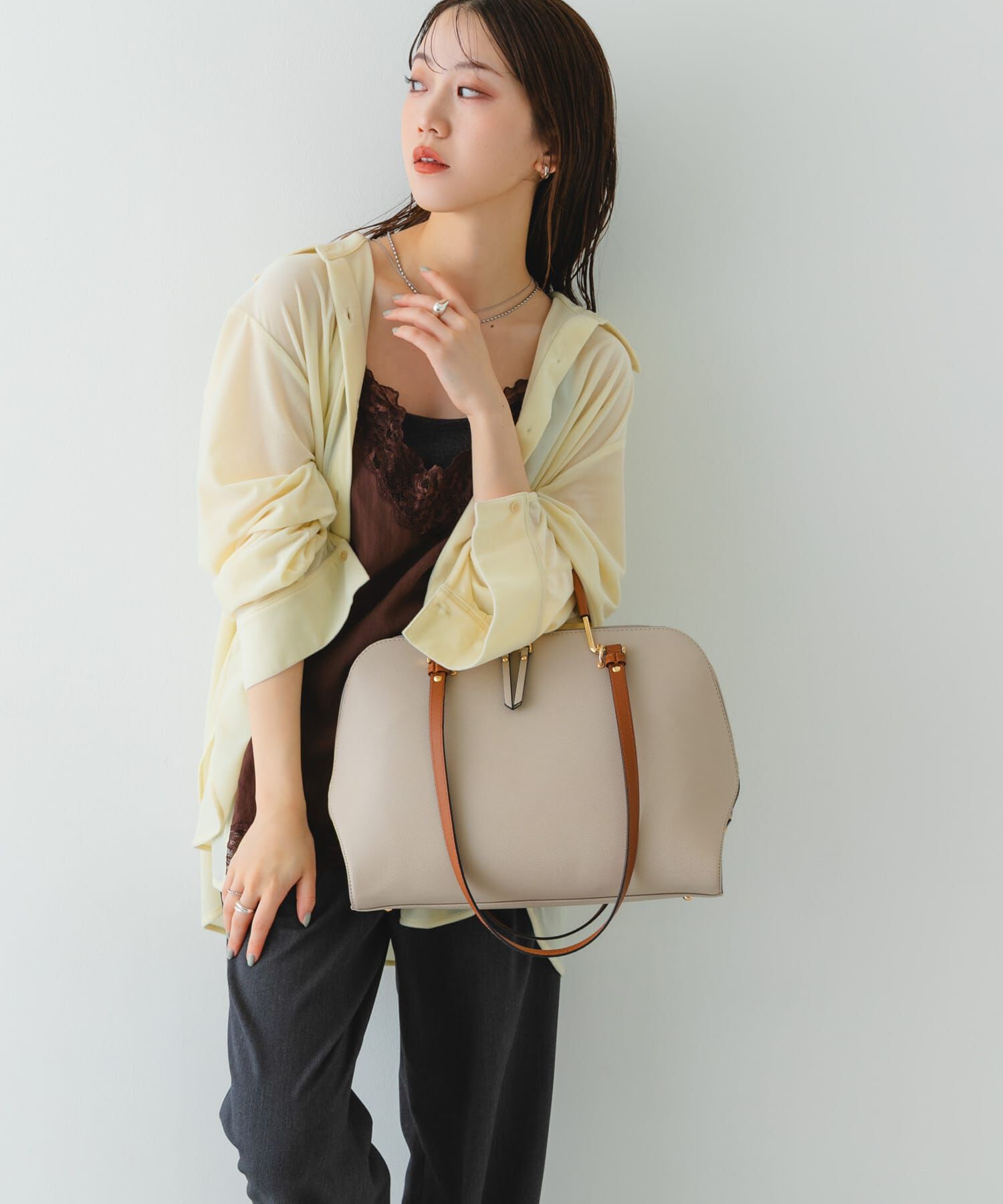 RODE SKO「『インフルエンサーayaさんコラボ』2WAYハンドバッグ」|ハンドバッグ|