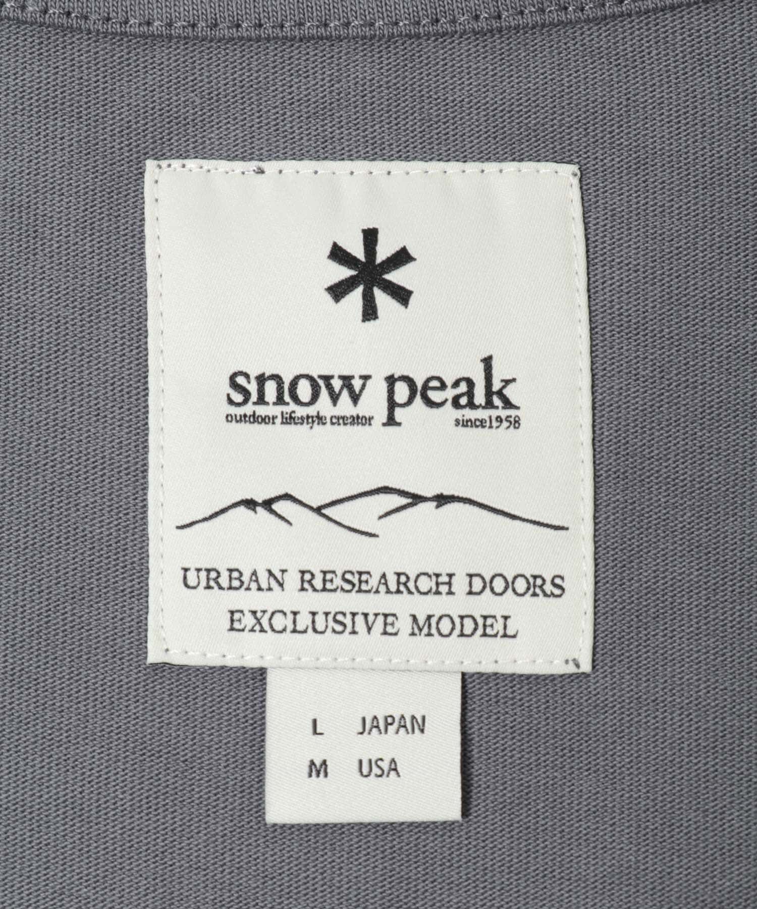 URBAN RESEARCH DOORS「『別注』Snow Peak Apparel&times;DOORS　POCKET LOGO LONG-SLEEVE T-SHIRTS」|Tシャツ・カットソー|