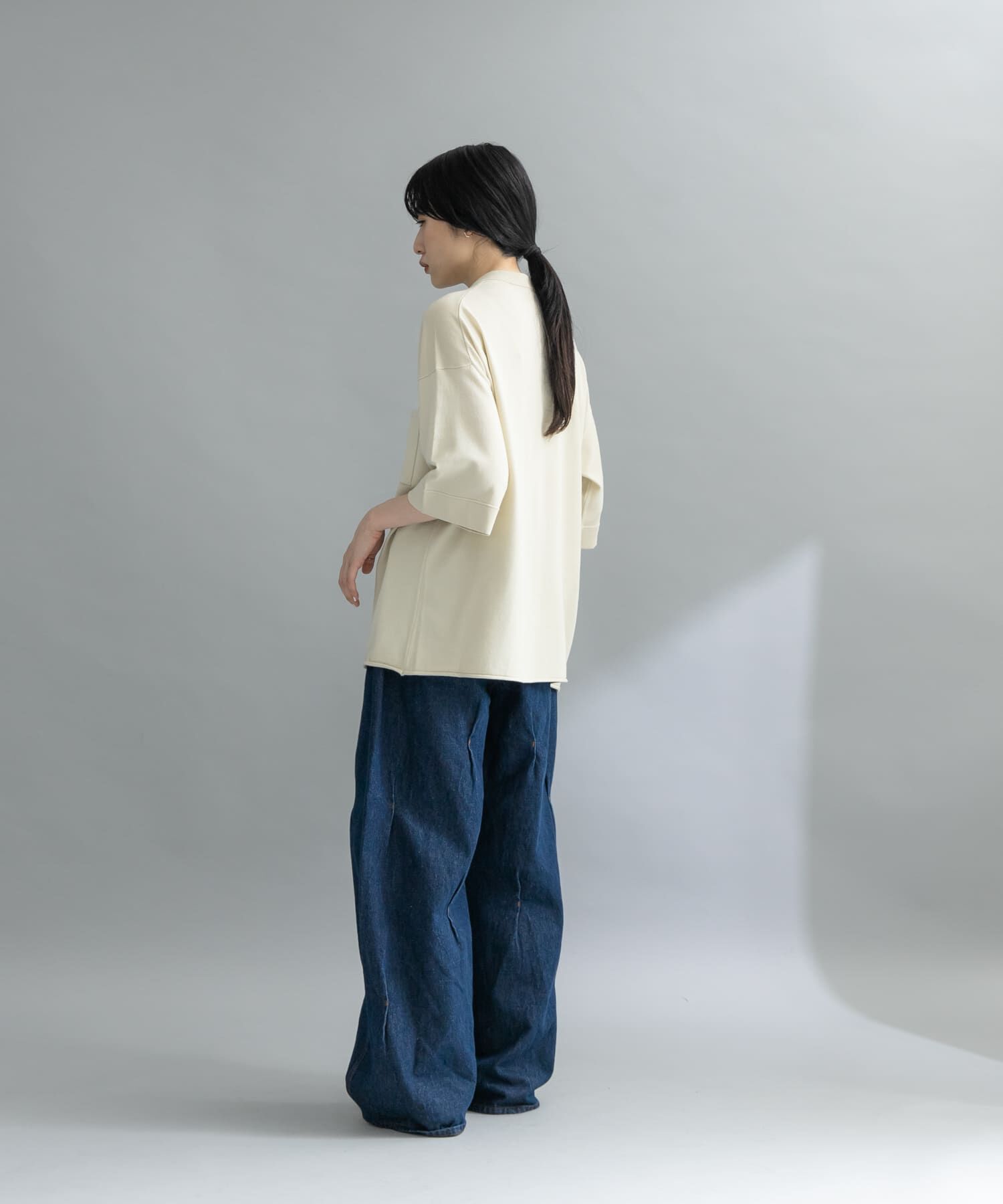  「『WEB限定』ルーズシルエットニットシャツ」|ニット・セーター|