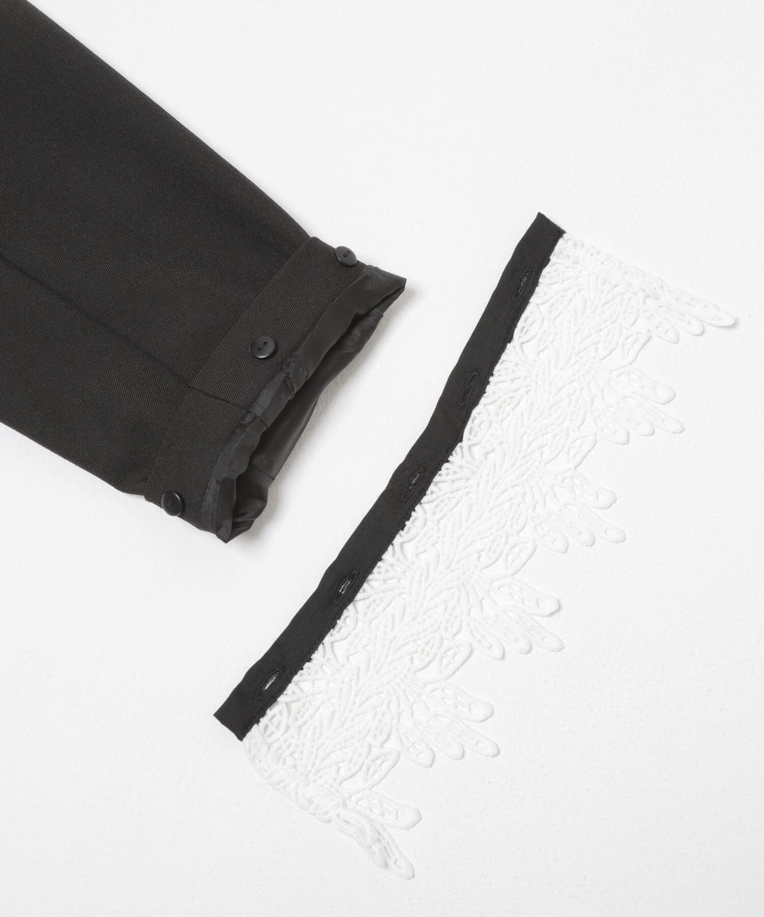 SENSE OF PLACE by URBAN RESEARCH「レースレイヤードノーカラージャケット」|ノーカラージャケット|