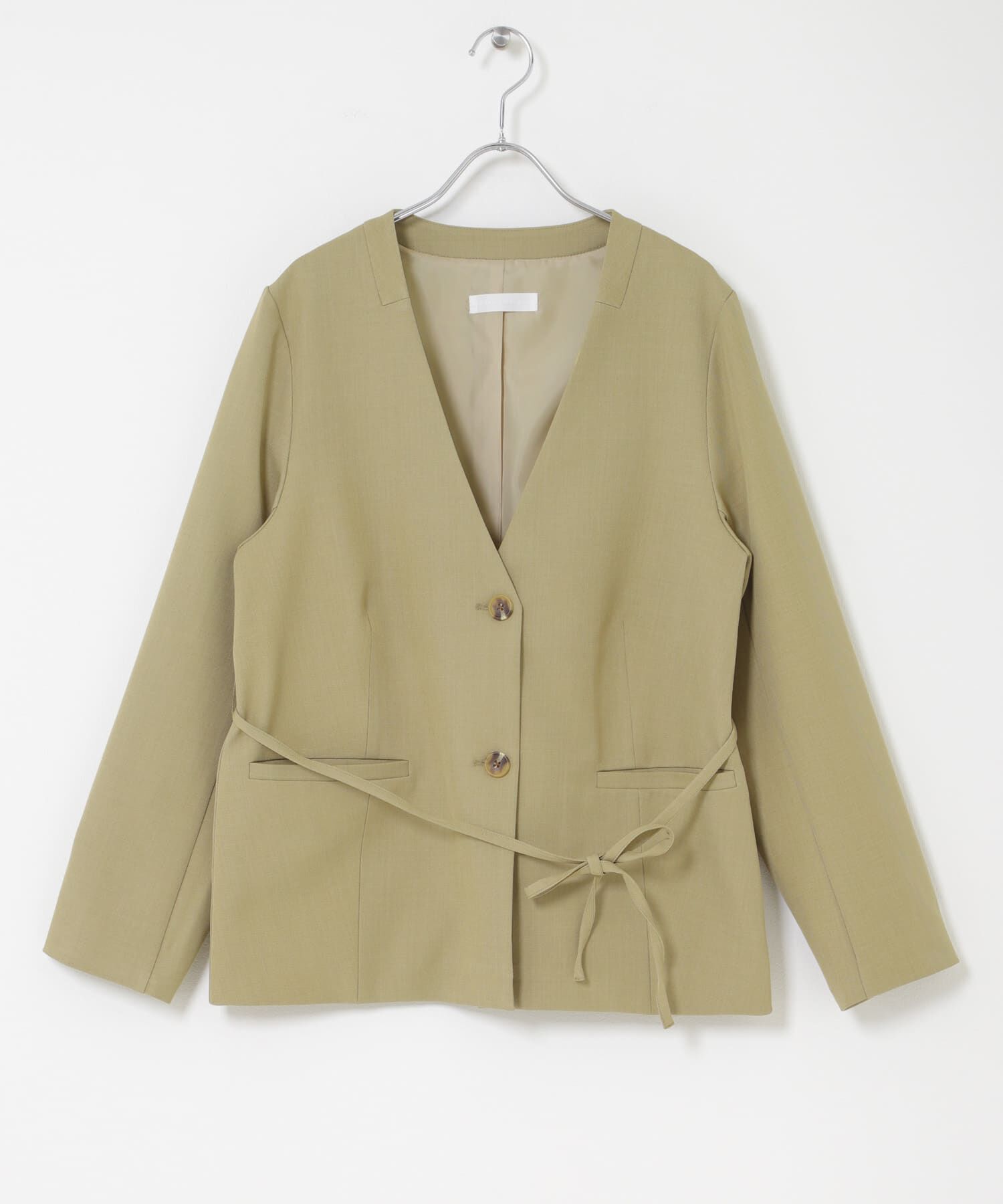 SENSE OF PLACE by URBAN RESEARCH「レースレイヤードノーカラージャケット」|ノーカラージャケット|