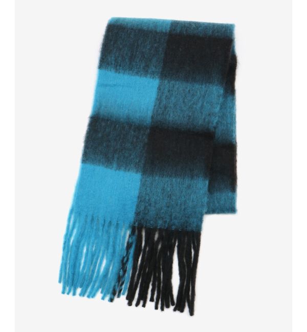  「《WEB限定アイテム》ビッグフリンジチェックストール」|ストール|