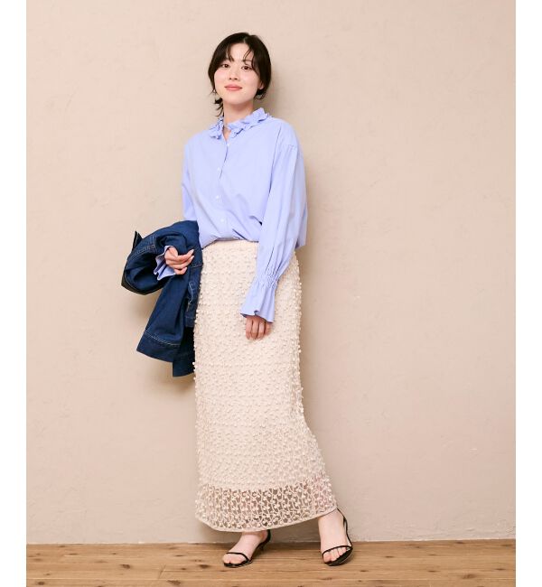  「フリルカラーブラウス」|シャツ・ブラウス|