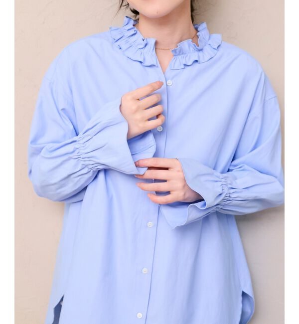  「フリルカラーブラウス」|シャツ・ブラウス|