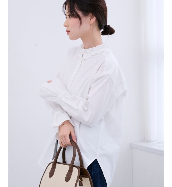  「フリルカラーブラウス」|シャツ・ブラウス|