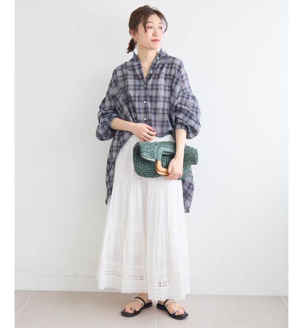  「コットンレーススカート」|スカート|