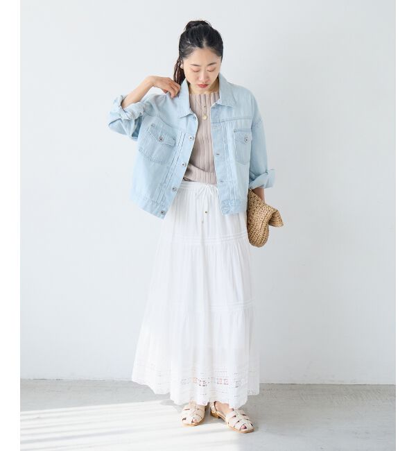  「コットンレーススカート」|スカート|