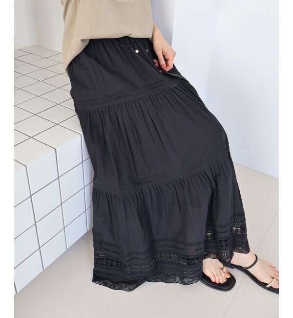  「コットンレーススカート」|スカート|