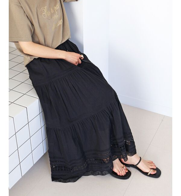  「コットンレーススカート」|スカート|