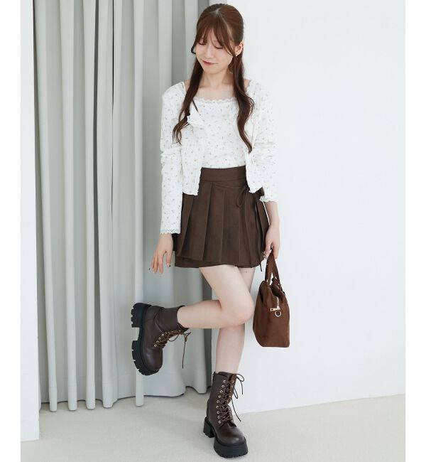  「レース使いキャミカーデセット」|カーディガン|