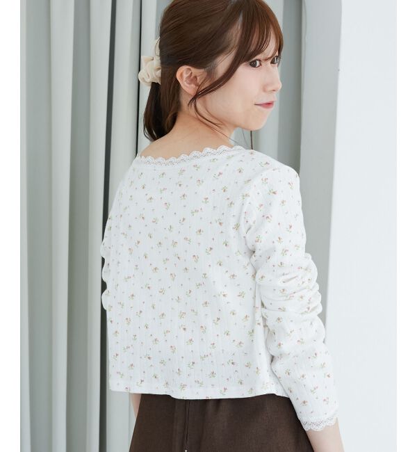  「レース使いキャミカーデセット」|カーディガン|