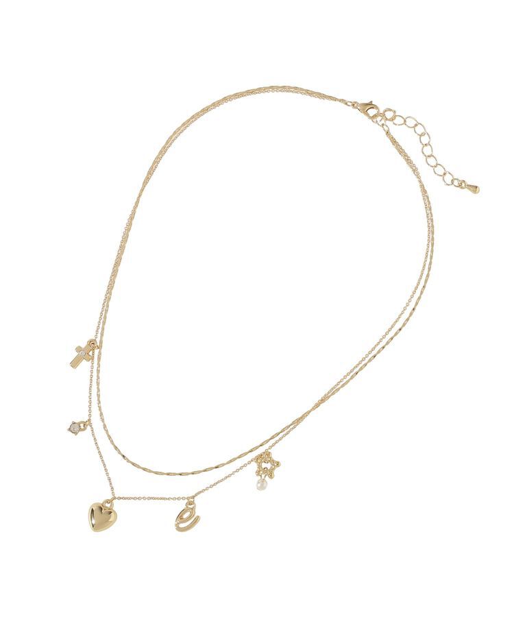 earth music&ecology「レター2連ネックレス」|ネックレス|