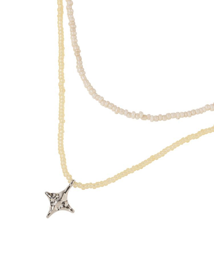 earth music&ecology「ビーズ2連ネックレス」|ネックレス|