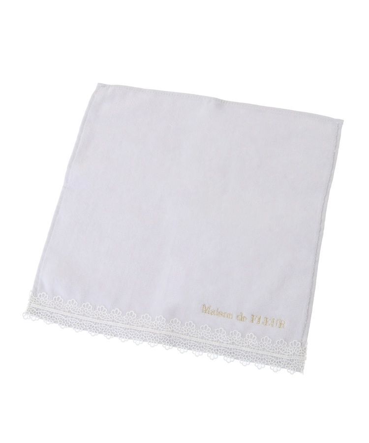 Maison de FLEUR「アンダーレースタオルハンカチ」|ハンカチ|