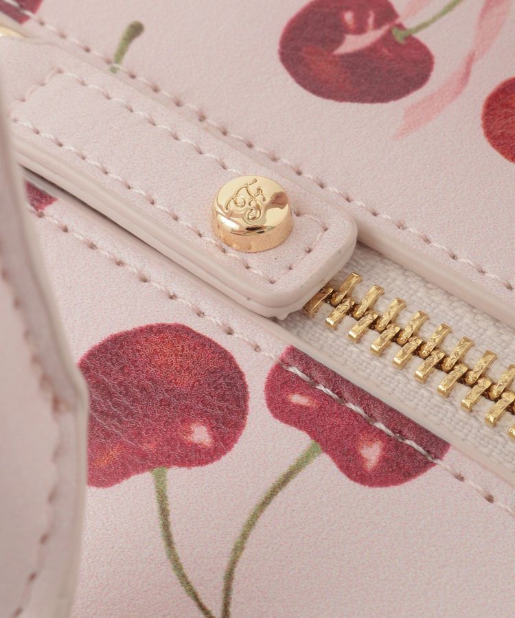Maison de FLEUR「チェリー柄ボストンバッグ」|ハンドバッグ|
