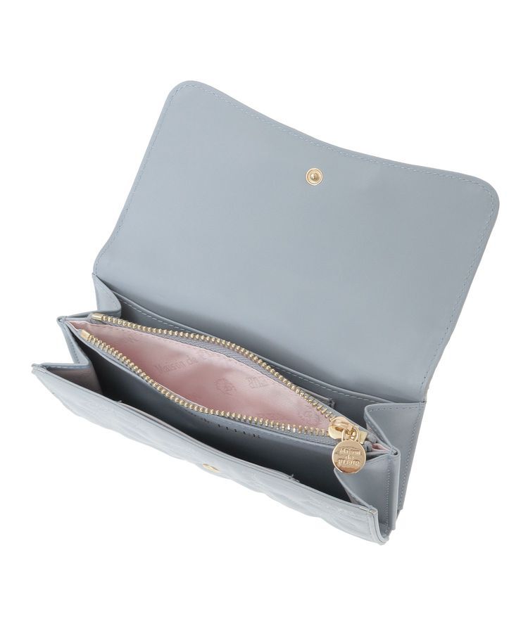 Maison de FLEUR「リボンキルティングロングウォレット」|財布|