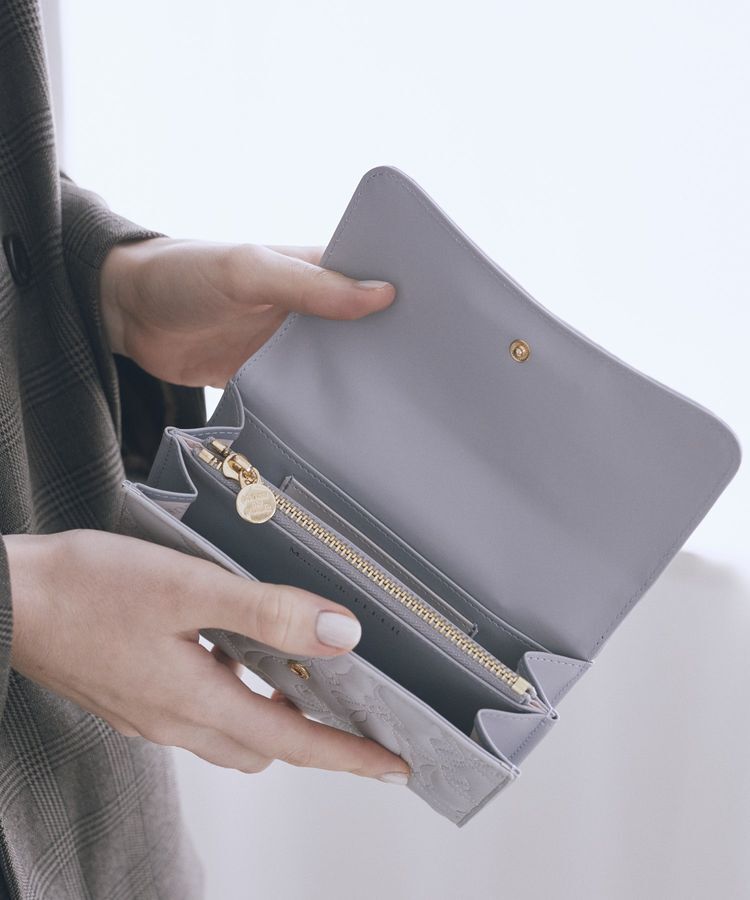 Maison de FLEUR「リボンキルティングロングウォレット」|財布|