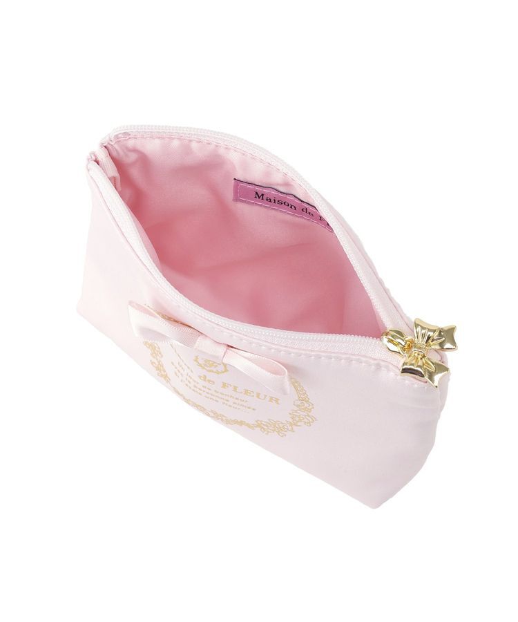 Maison de FLEUR「サテンリボンティッシュケース」|ポーチ|