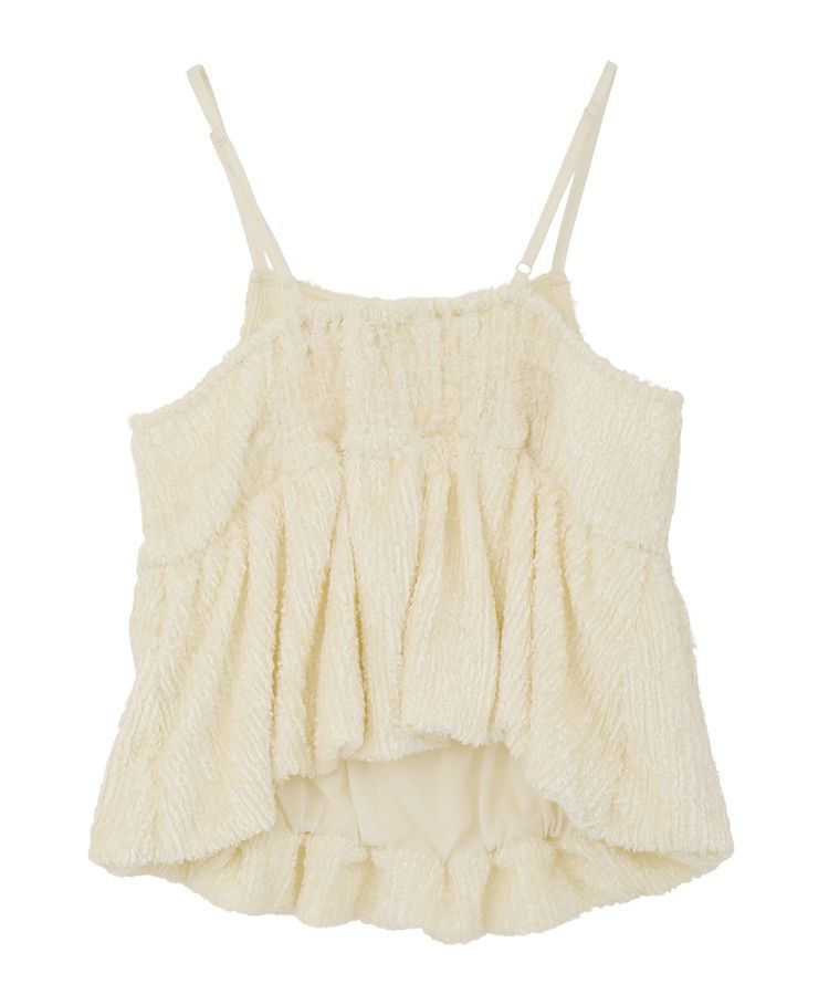 Green Parks「表面感ベロアバルーンキャミビスチェ」|ベスト・ジレ|