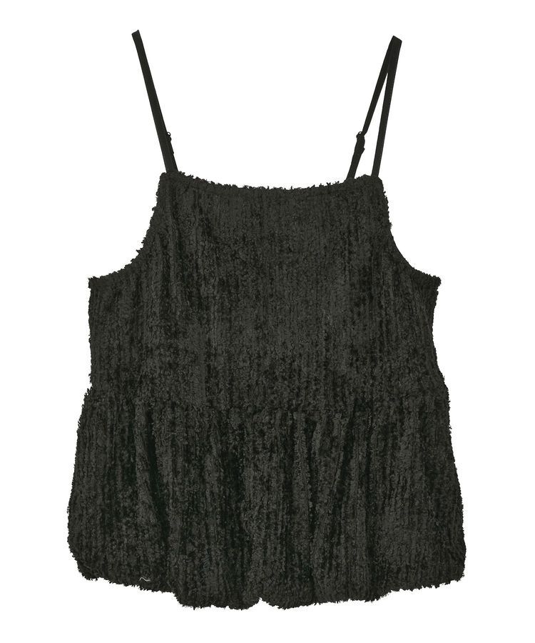 Green Parks「表面感ベロアバルーンキャミビスチェ」|ベスト・ジレ|