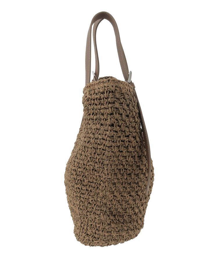YECCA VECCA「【cache cache】ベルトハンドル地柄編みトート」|トートバッグ|