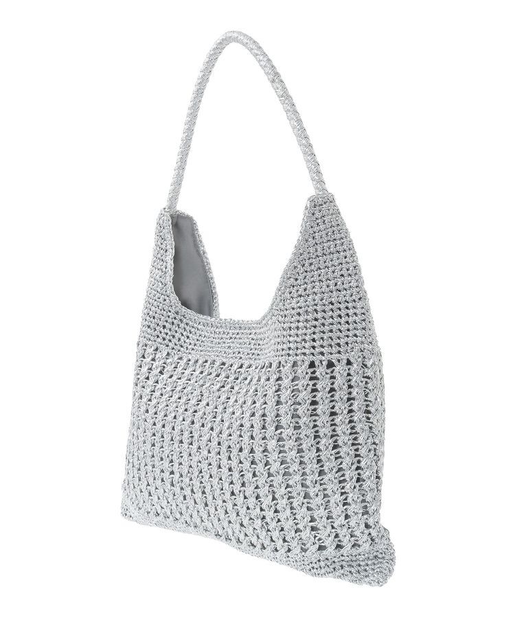 YECCA VECCA「【cache cache】メタリックコード柄編みトート」|トートバッグ|