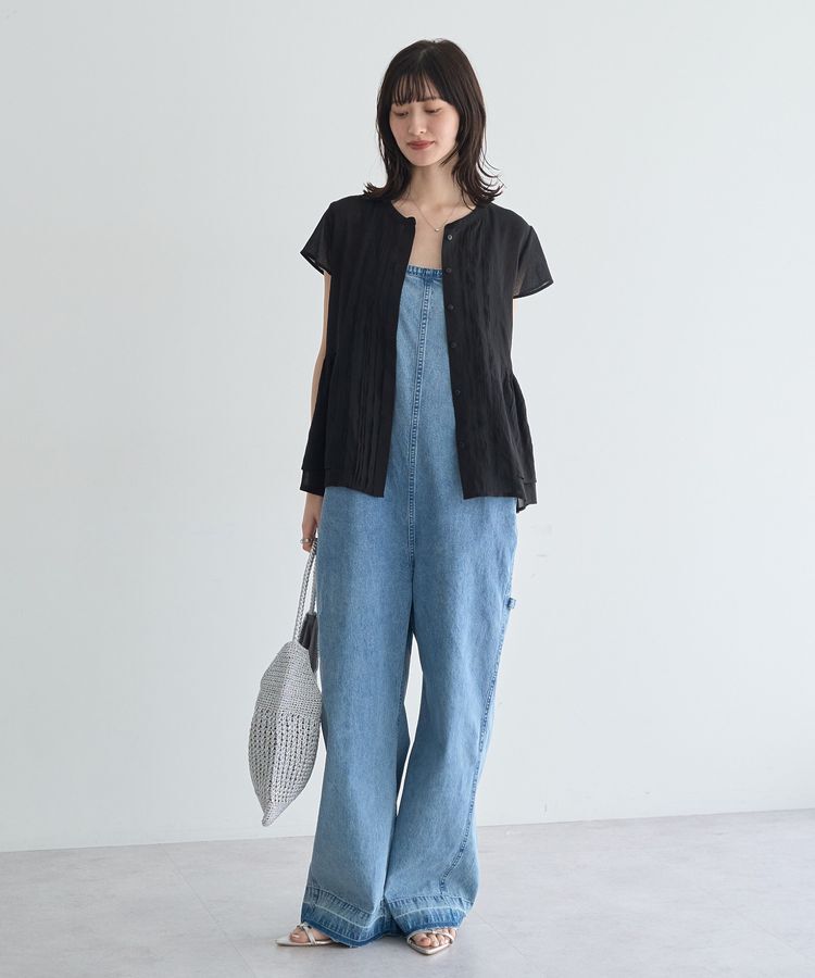 YECCA VECCA「【cache cache】メタリックコード柄編みトート」|トートバッグ|