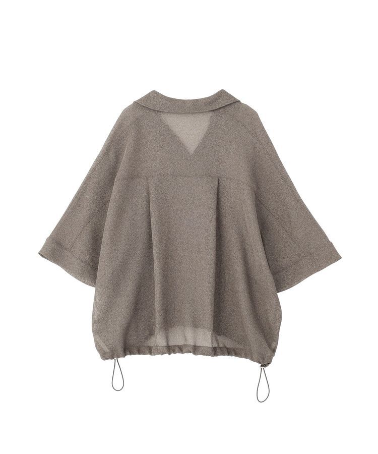 YECCA VECCA「裾ドロストメッシュシャツ」|シャツ・ブラウス|