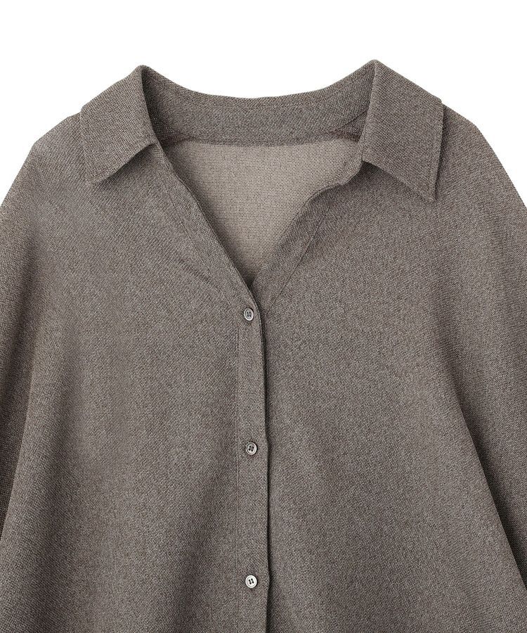 YECCA VECCA「裾ドロストメッシュシャツ」|シャツ・ブラウス|