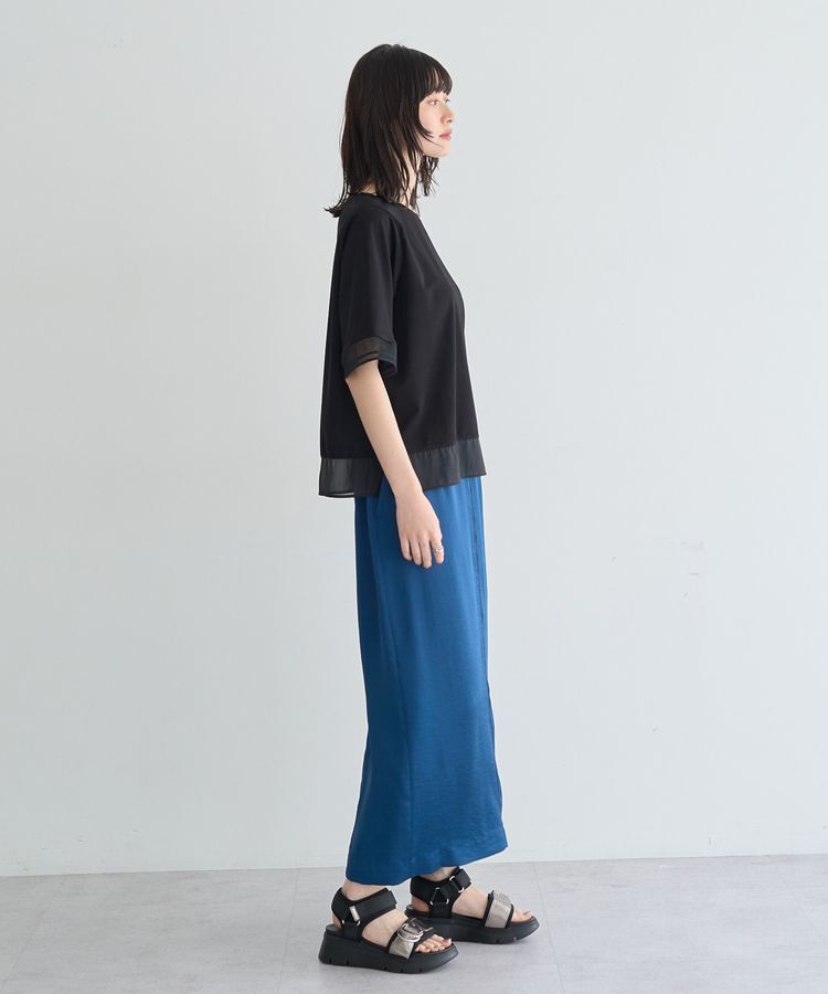 YECCA VECCA「シアーMIXプルオーバー」|Tシャツ・カットソー|