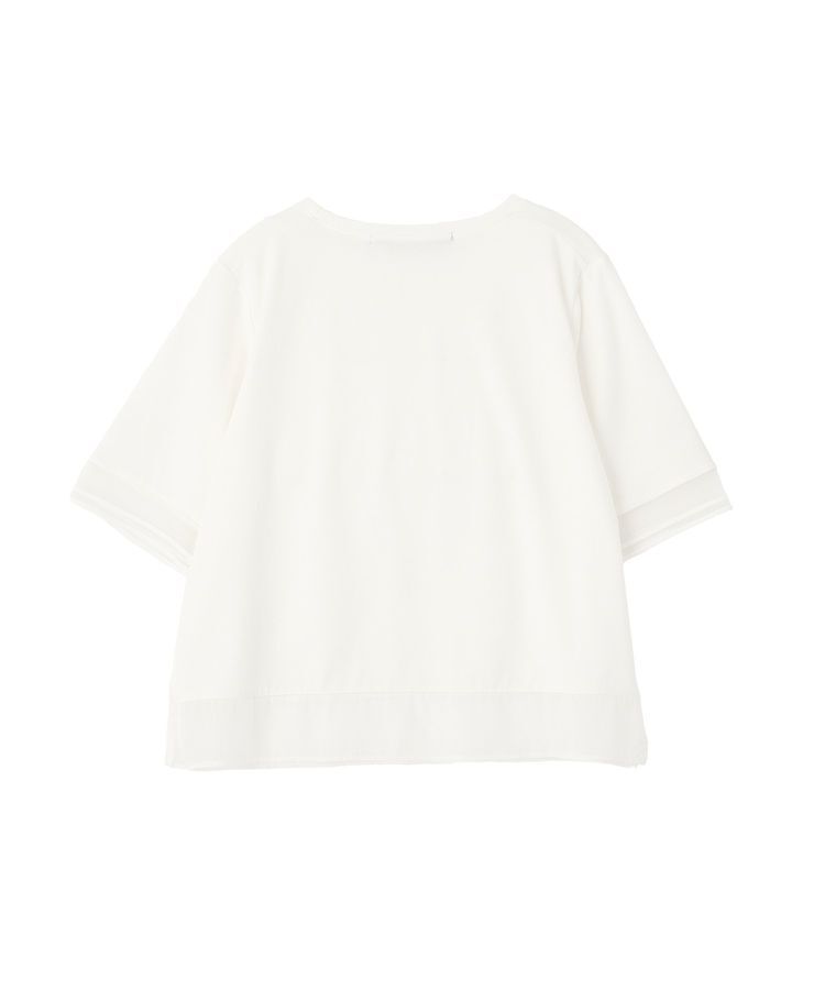 YECCA VECCA「シアーMIXプルオーバー」|Tシャツ・カットソー|