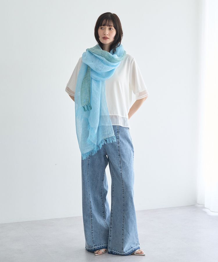 YECCA VECCA「【kakatoo】サイドポイントカラーストール」|ストール|