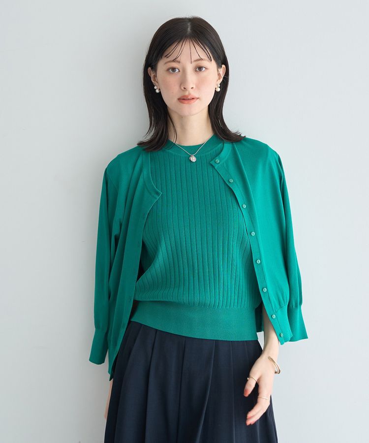 YECCA VECCA「【マシンウォッシャブル】カーディガン」|カーディガン|