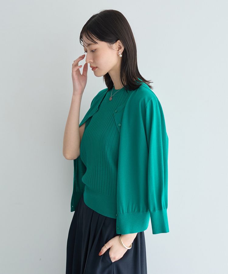 YECCA VECCA「【マシンウォッシャブル】カーディガン」|カーディガン|