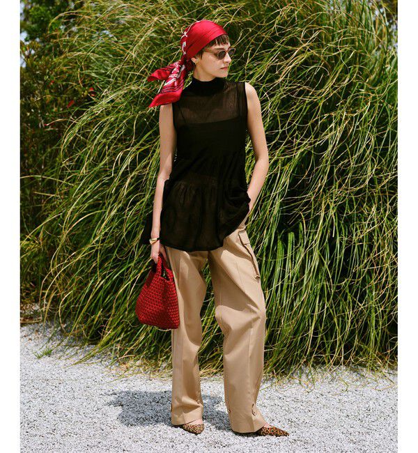 allureville「オーガニックギャバカーゴパンツ」|カーゴ|