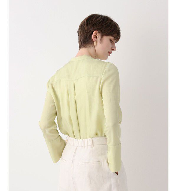 allureville「ブライトツイルアシメボウブラウス」|シャツ・ブラウス|