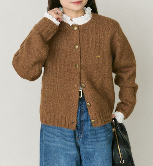  「アルパカ混ニットカーディガン」|カーディガン|