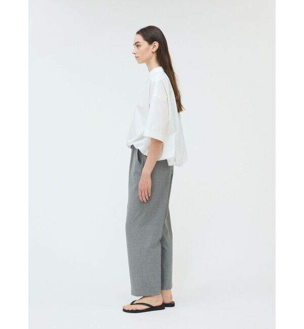 mizuiro ind「mizuiro ind ハーフスリーブバルーンシャツ」|シャツ・ブラウス|