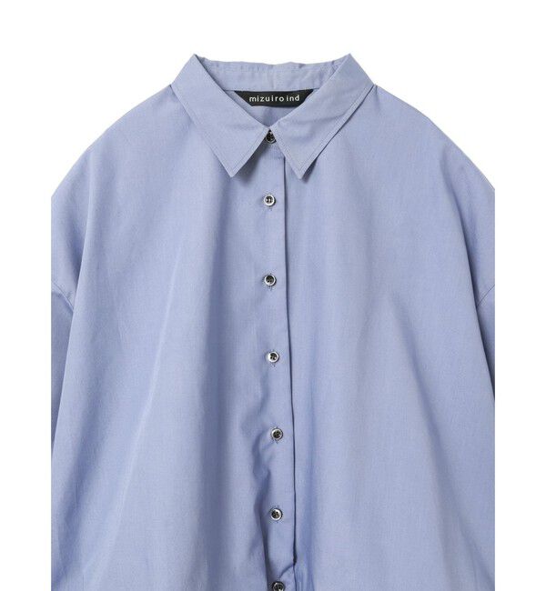 mizuiro ind「mizuiro ind ハーフスリーブバルーンシャツ」|シャツ・ブラウス|