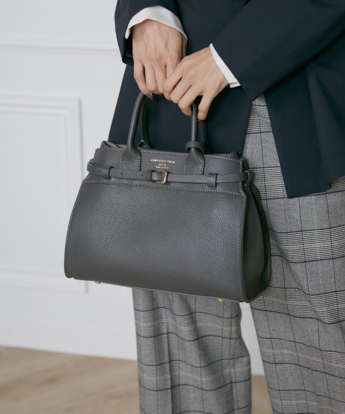 INED「《SUPERIOR CLOSET》ポーチ付きミニレザートートバッグ《CHRISTIAN VILLA》」|トートバッグ|