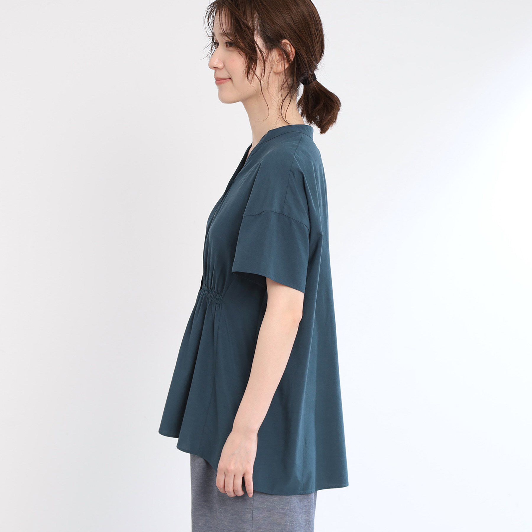 Reflect「【手洗い可】スキッパーブラウス」|シャツ・ブラウス|