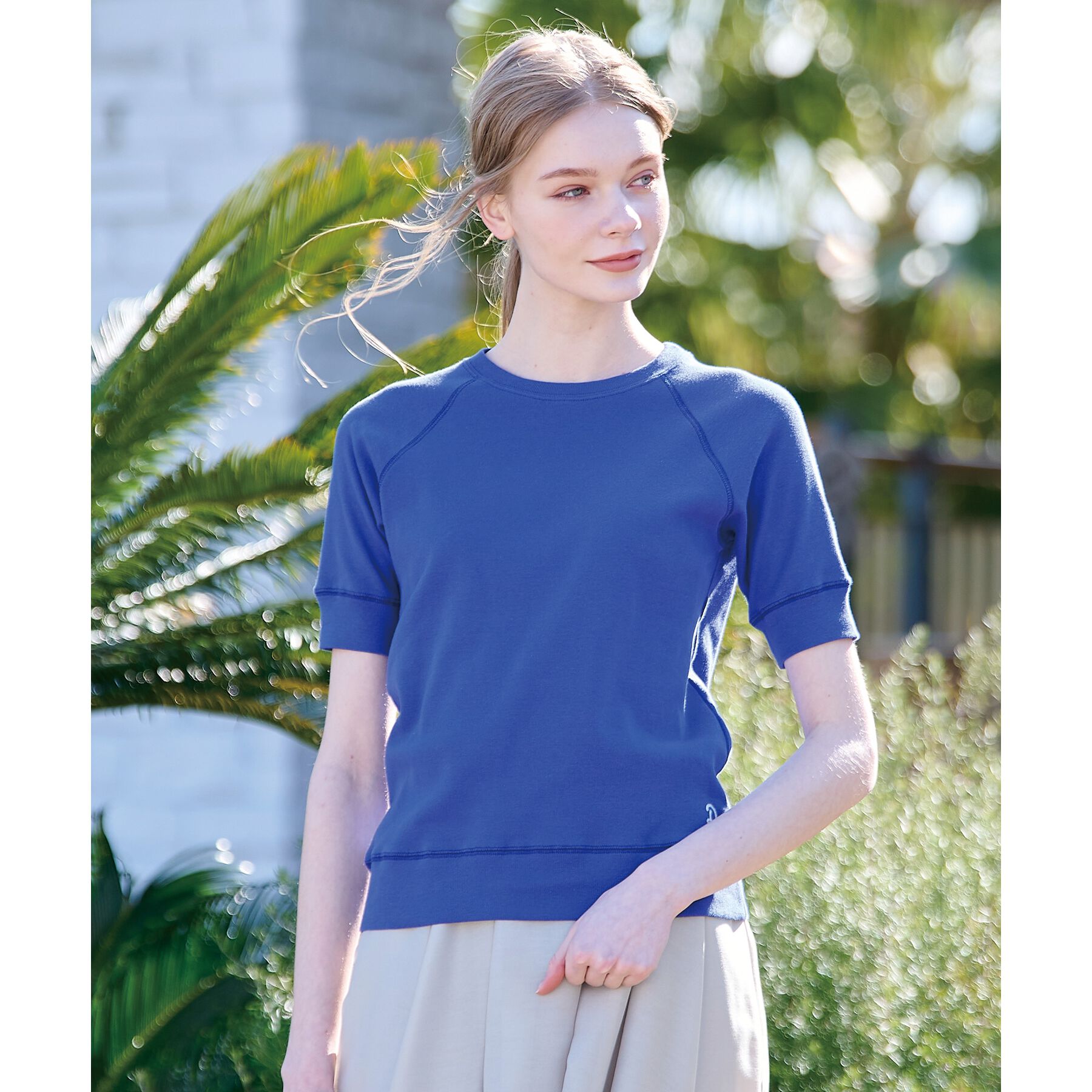 DRESSTERIOR「ラグランハーフスリーブプルオーバー」|Tシャツ・カットソー|