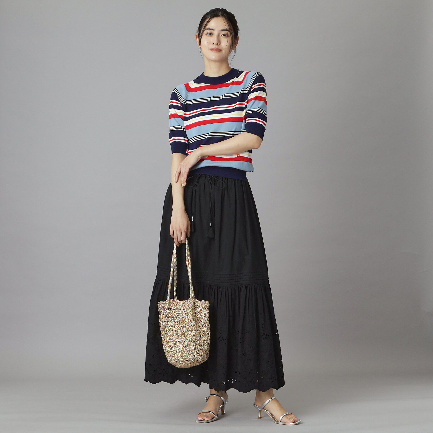 DRESSTERIOR「ウォッシャブルエンブロイダリースカート」|スカート|