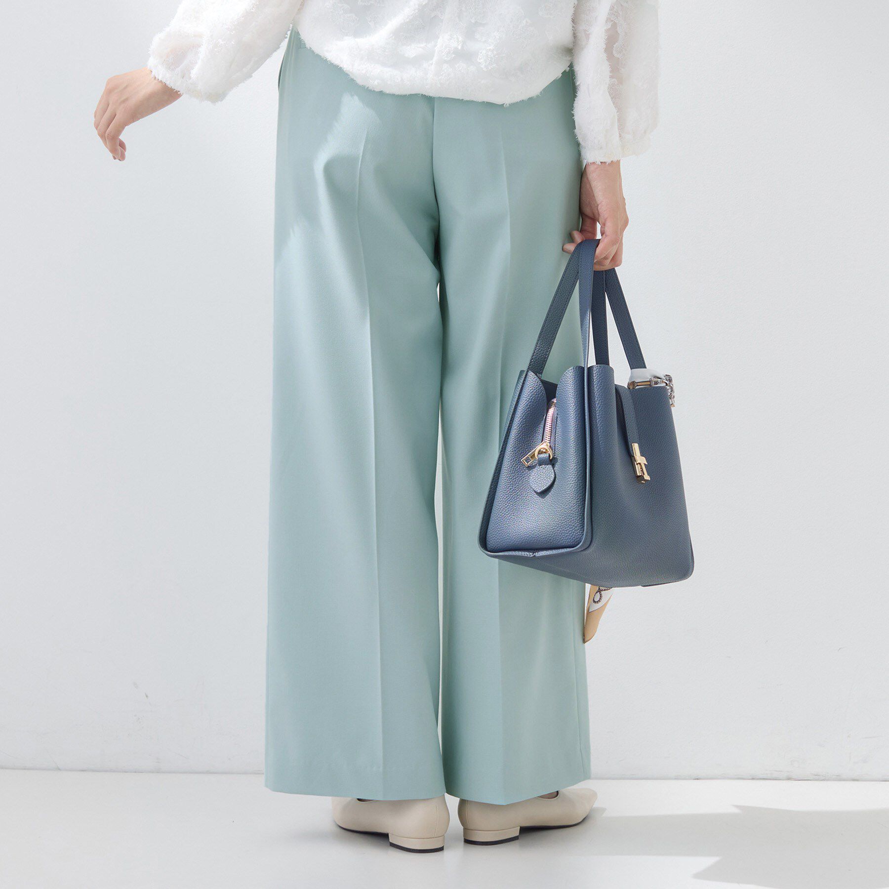 INDIVI「【新作褒められパンツ】快温ワイドパンツ」|その他|